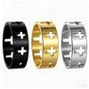 Simple and Fashionable Men's Jewelry Jewelry Hollow Titanium Steel Ring