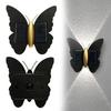 Solar Powered Lamp Butterfly Shaped LED Outdoor Wall Light Waterproof Beautiful Decoration Courtyard Garden Wall Energy Saving