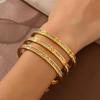 18K Gold Plated Stainless Steel Bracelet - Non-fading Titanium Steel Fashion Accessory