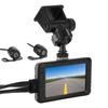 1080P Motorcycle DVR Front Rear Double Lens Dash Camera Driving Recorder Built‑In G‑Sensor Loop Recording