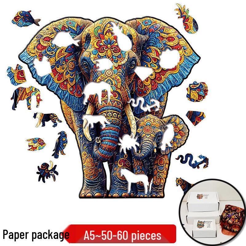 Irregular Animal Dog Penguin Wooden Puzzle in Stock