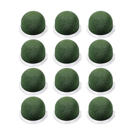 Mini Round Floral Foam Holder Green Flower Arrangement Foam Blocks with Wire for Wine Bottle Decor Wedding Birthday Table Centerpiece