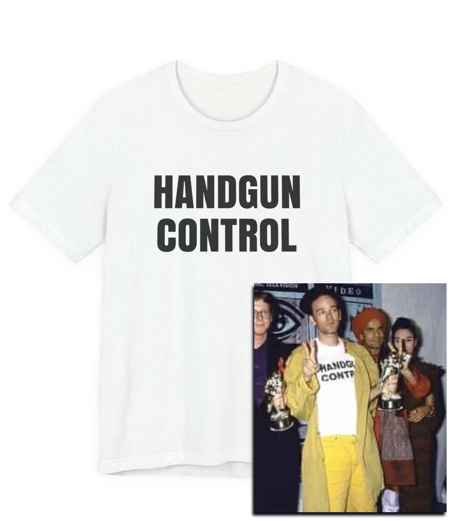 Handgun Control T-Shirt, Classic 90s Rock, Grunge, Athens Georgia, Music T, Rock And Roll, Losing My Religion, 90s Alternative, Statement T 4XL