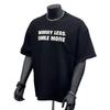 T-shirt Stampata da Uomo in Puro Cotone a Maniche Corte Marca Trendy T-shirt Versatile Girocollo da Uomo e Donna Trendy Uomo