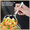 Stainless steel short handle hammer patterned large round drinking spoon, big head soup spoon, food grade extended dining spoon, household spoon