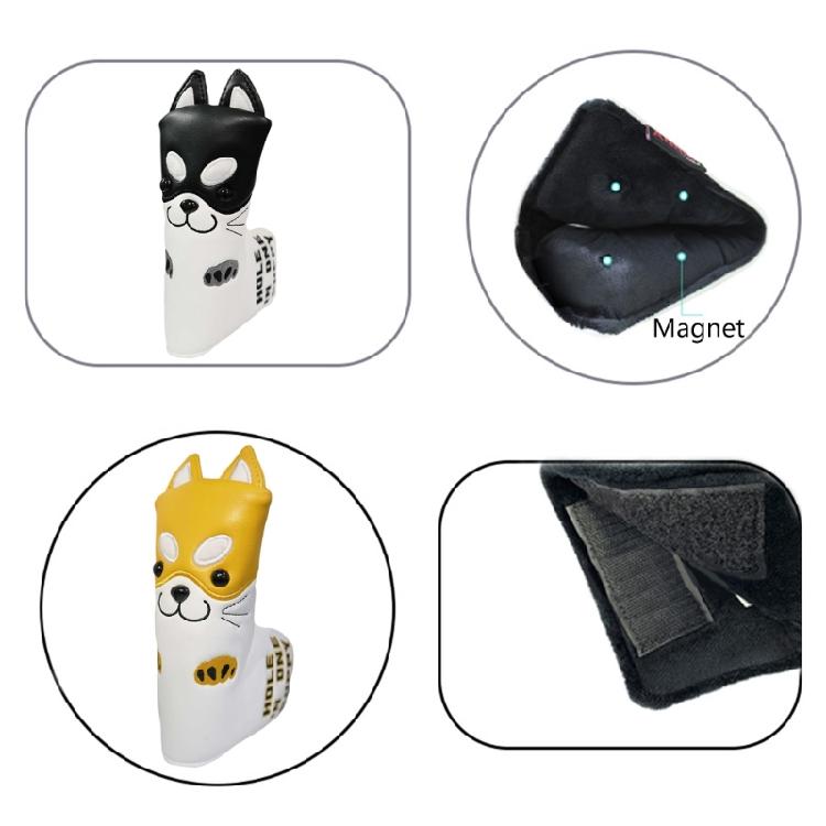Golfs Iron Head Protective Cover Cartoon Dog PU Leather Waterproofs Golfs Iron Head Cover Golfs Accessories for Golfers