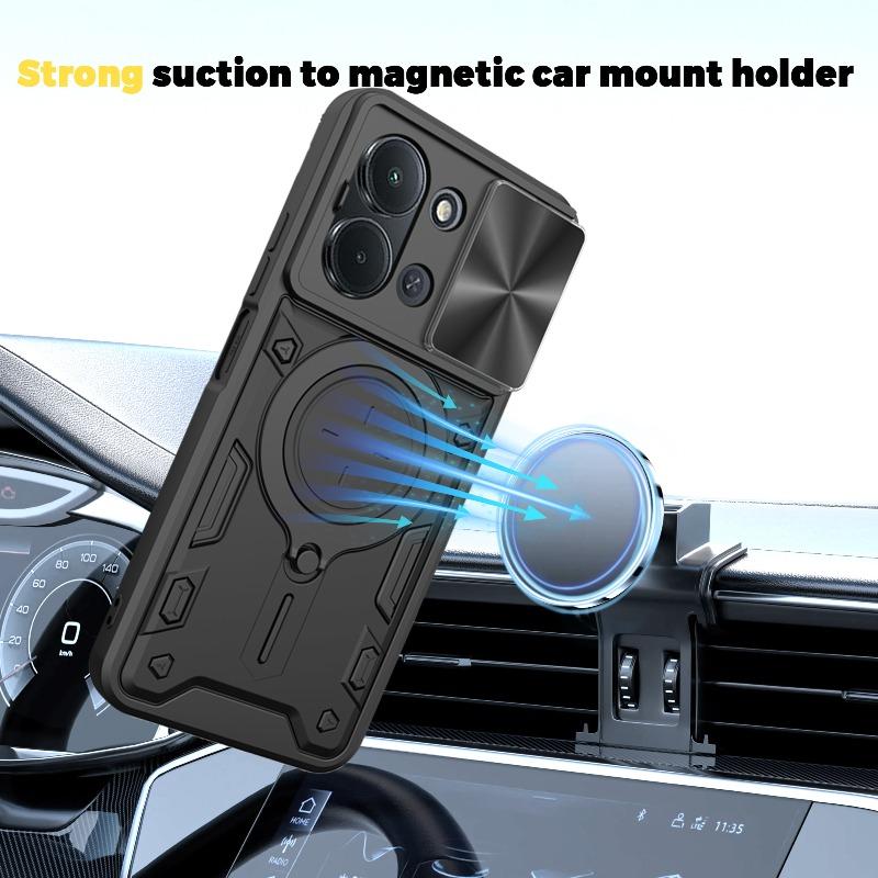 Slide Cover for Redmi 1C 173mm Magnetic Ring Stand Holder Cover for Redmi 1 C 171mm Lens Camera Protection Shockproof Bumper