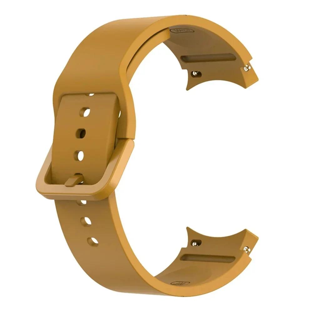 Silicone Leather Bracelet For Samsung Galaxy Watch 7 6 5 Pro 40mm 44mm Band Watch 6 4 Classic 47/43/46mm Strap Correa Watchband