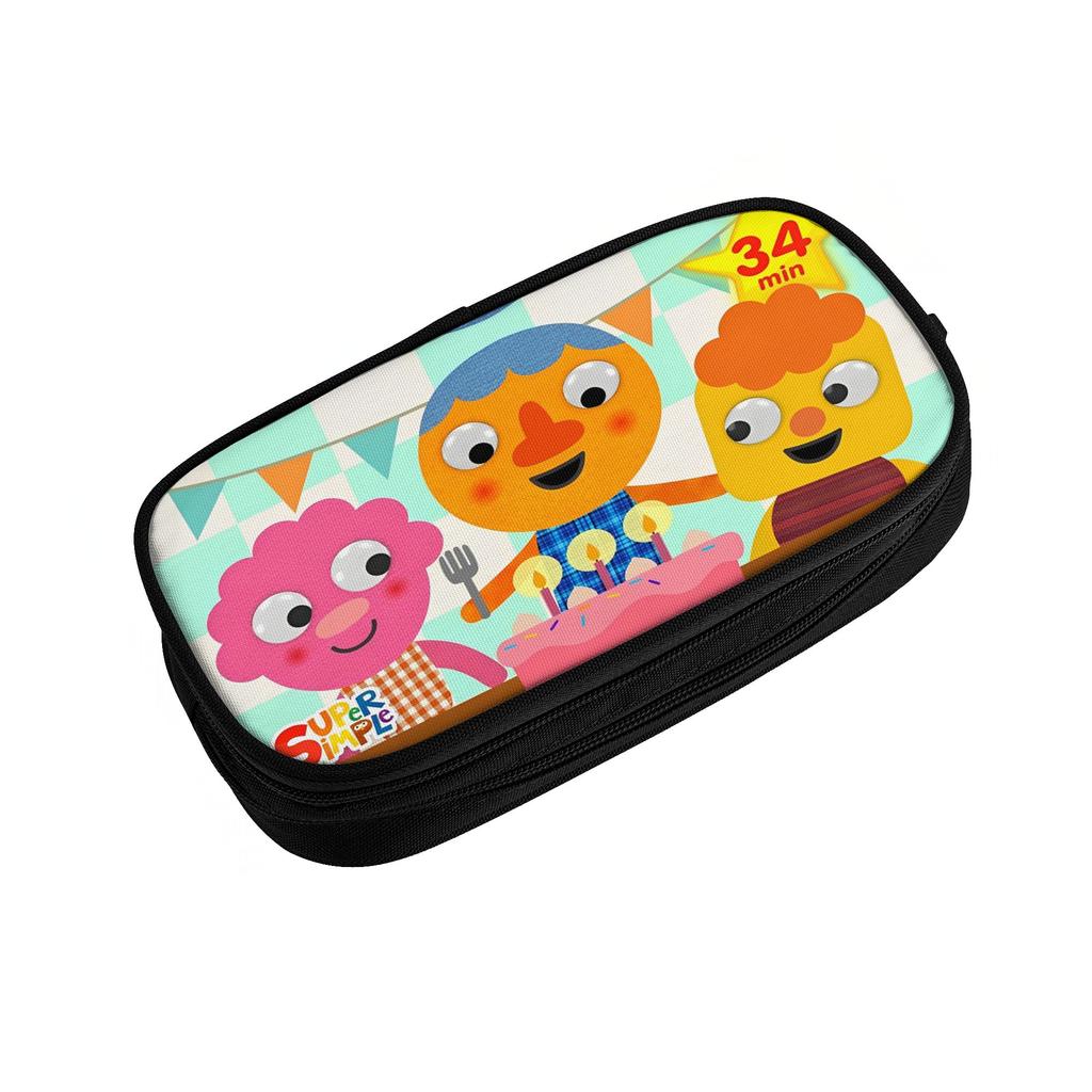 Large Pencil Case Noodle & Pals Micro Super Simple Office Supplies Double Layer Pencil Bag Women Make Up Bag Perfect Gifts