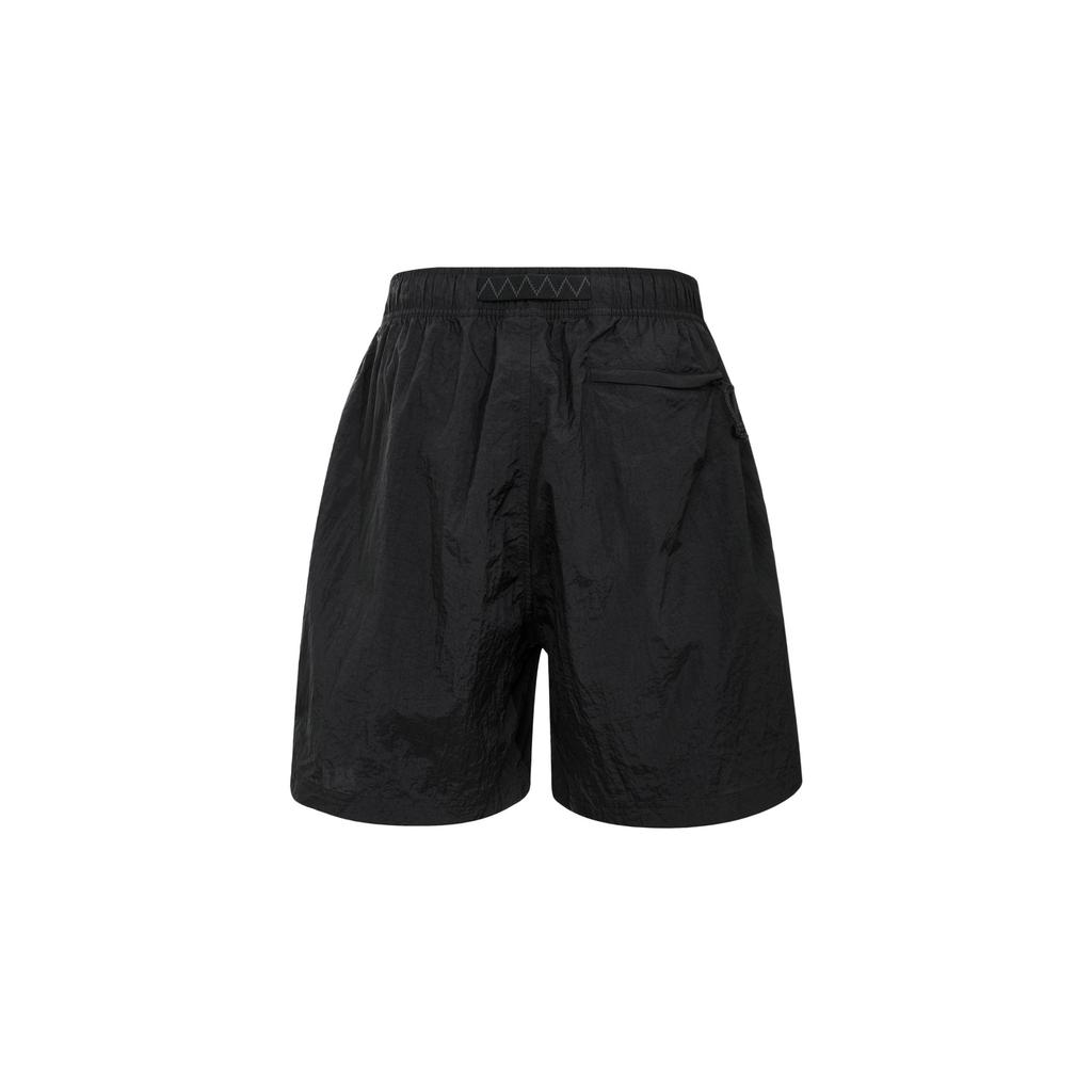 Nike Solid Color Belted Straight-Leg Casual Shorts Unisex Shorts Black CD4137-010