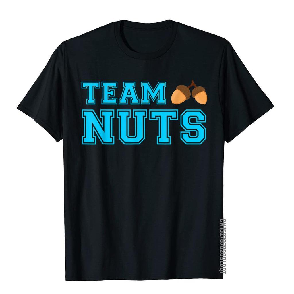 Gender Reveal Party Team Nuts Funny Team Boy Gender Reveal TShirt Outdoor Tops Tees Cotton Men Top TShirts Family Brand New