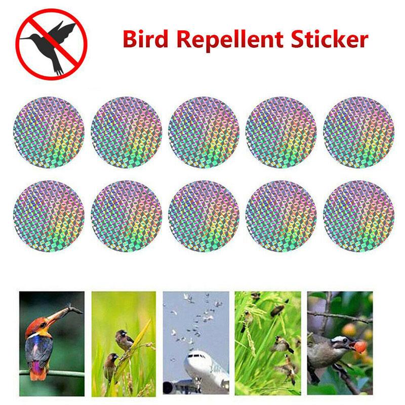 Kell 20pcs Bird Repellent Tape Reflective Anti Bird Scare Reflective Stick Tape
