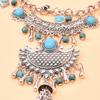 Vintage Long Tassel Women Necklace Bohemian Ethnic Bell Pendant Statement Chains Choker Gypsy Female Accessories