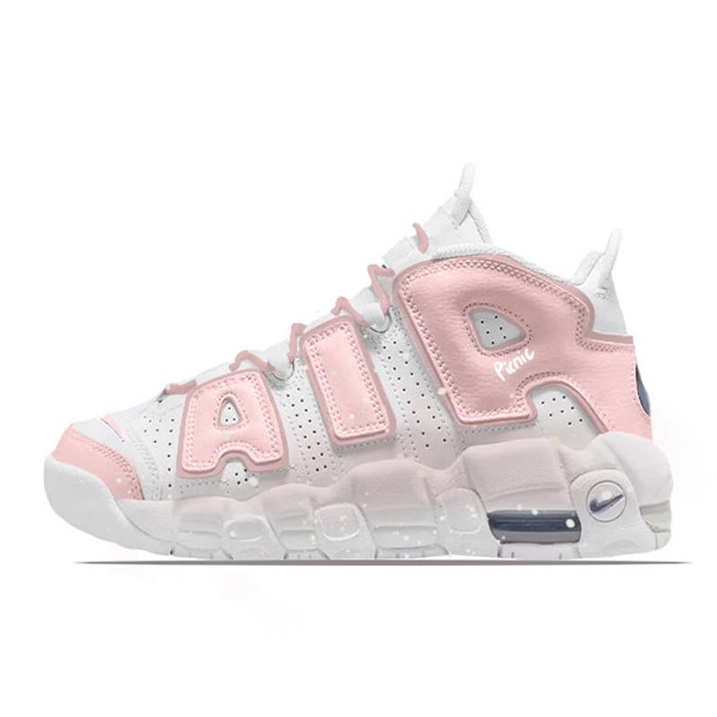 

Nike Air More Uptempo Pink Island Light Trail Girlfriend Cute Premium Feel Synthetic Leather DH9719-100(Team1625- ) 36.5