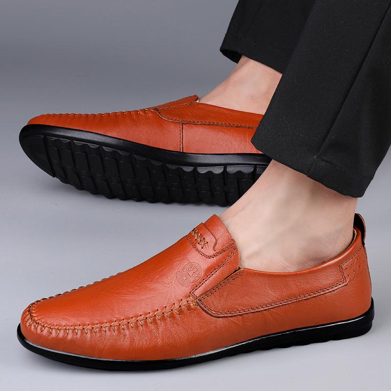 Men' Shoes Casual Formal Men's Loafers Moccasins Breathable Slip On Male Boat Shoes