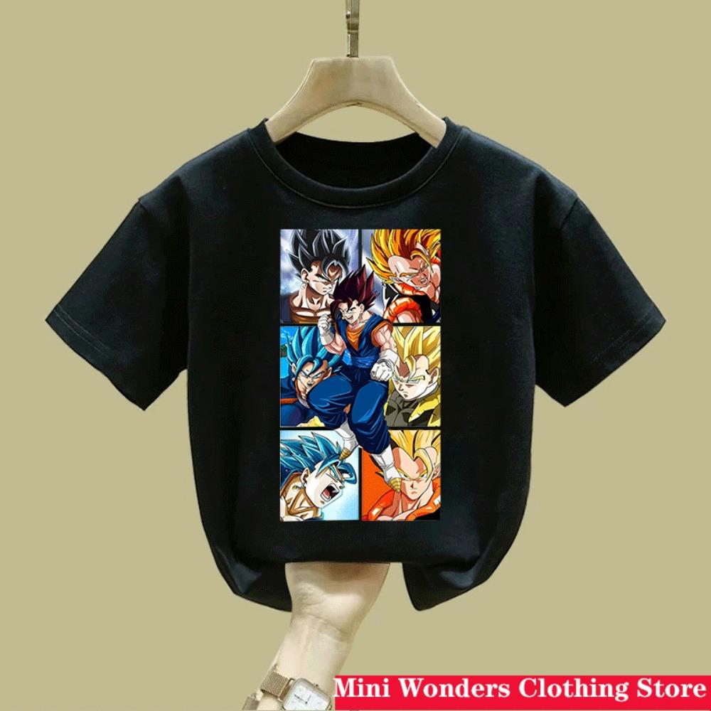 Dragon Ball Boys' Clothes T Shirt Anime Cosplay Son Goku T-shirts Boy T-shirts Tops Children Clothing Summer Short Sleeve Tees