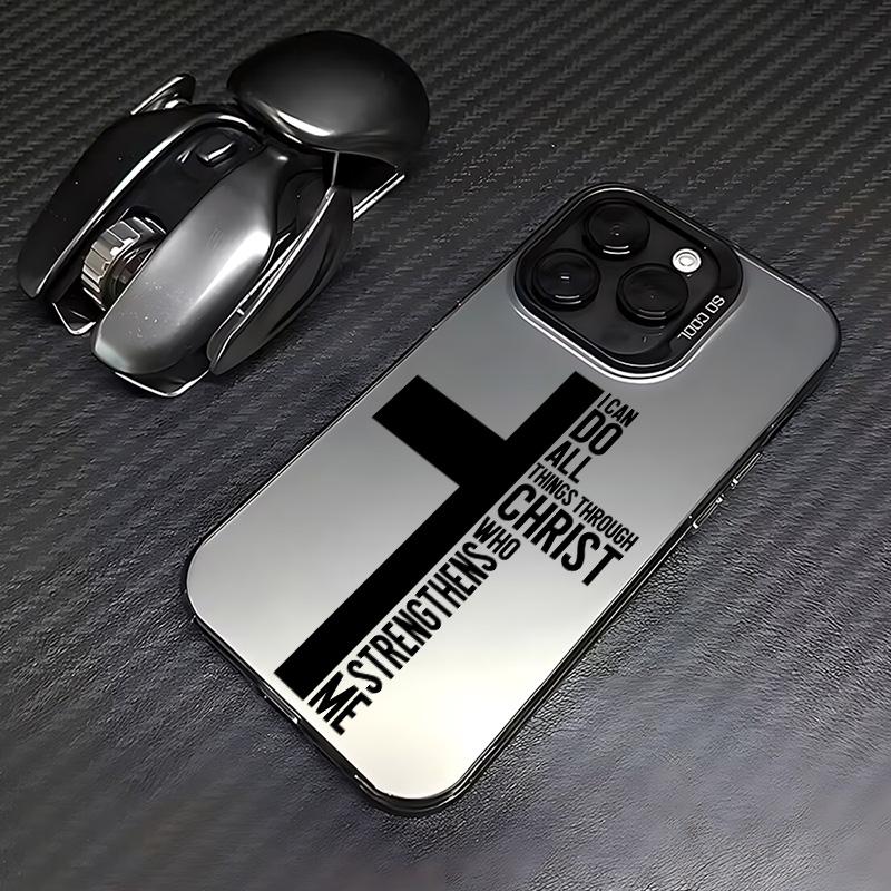 

Christian Cross Bible Verse Phone Case for iPhone 17 16 15 14 13 12 11 16E Series Pro Max Plus Double Layer Protection iphone 15