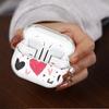 Love Heart Leopard Pink Case For Samsung Galaxy Buds 3Pro Live 2 4Pro 2Pro 4 Pro 3 FE Clear Earphone Cases Cover With Hook