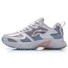 Li Ning Comfortable Fabric Cushioning Slip Resistant Abrasion Resistant Breathable Low Top Casual Running Shoes Women's ARLQ004-2
