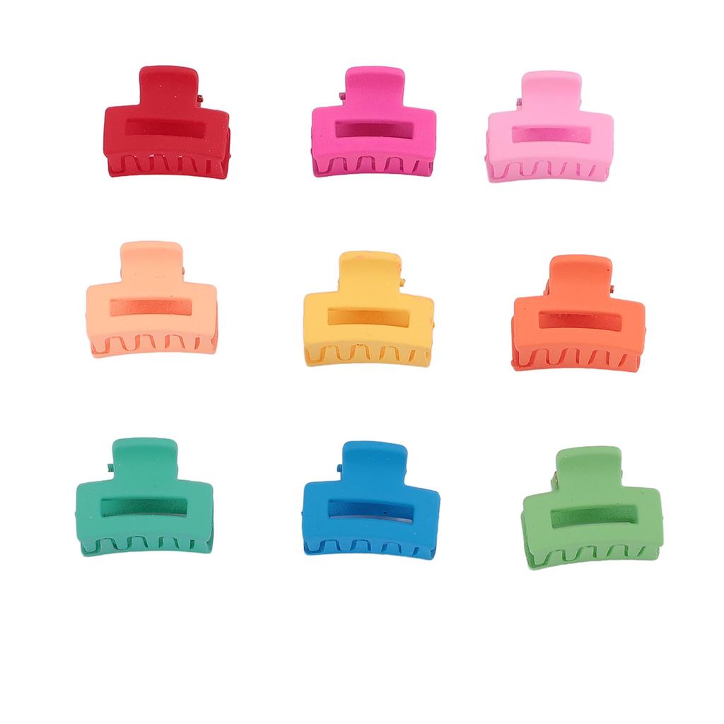 100pcs Small Hair Claw Clips Rectangle Matte Cute Colorful Non Slip for Women Girls Medium Thick Thin Hair