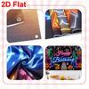 2D Black Neon Birthday Backdrop "Happy Birthday" with Glowing Party Icons for Night Party Decoration