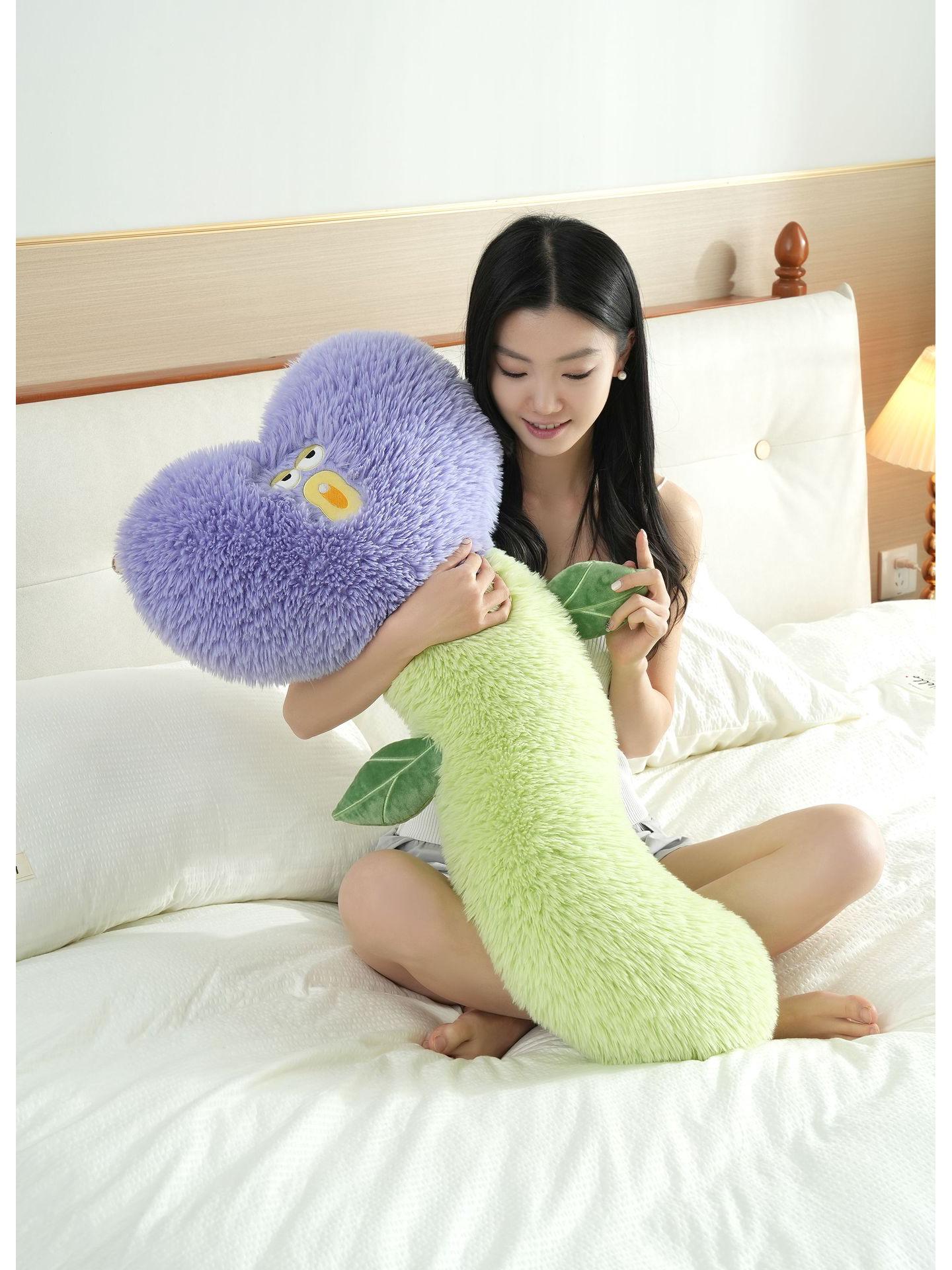 

Мультяшная милая плюшевая подушка-обнимашка для девочек - для сна, для фиксации ног, для дивана, подголовник для кровати 90cm*40cm