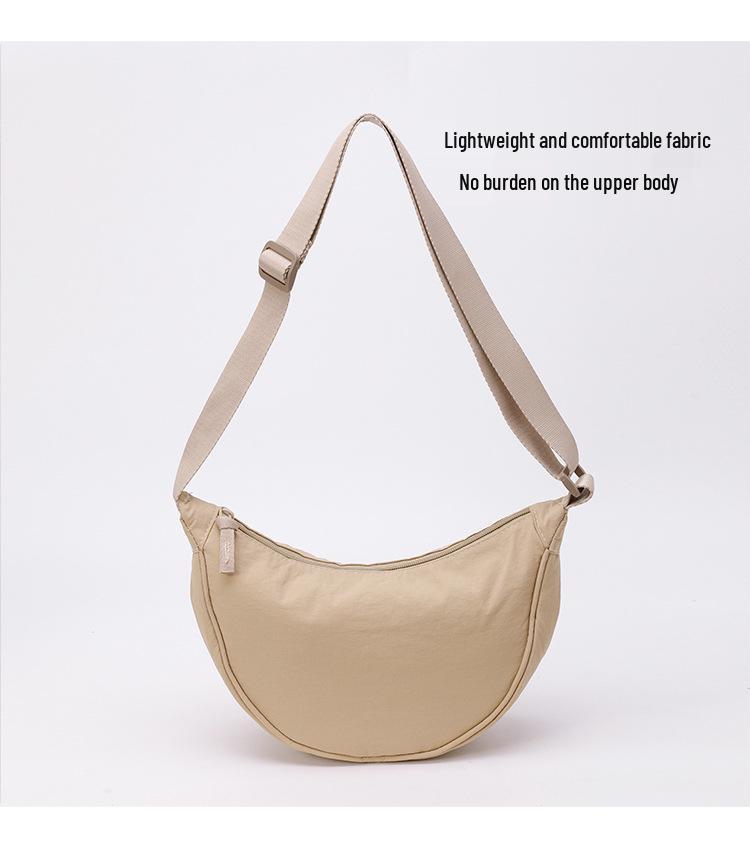 Borsa a Tracolla Piccola da Donna Versatile in Nylon - Borsa a Spalla Messenger Casual alla Moda a Forma di Raviolo