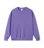 Women's White Korean-Style Crew Neck Pullover Sweatshirt - Pure Cotton, Trendy for Spring/Autumn 2024