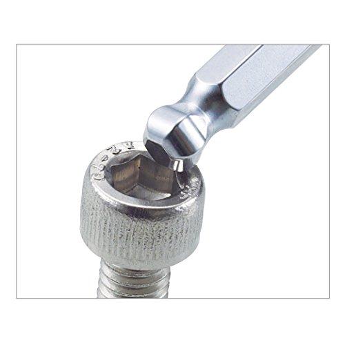 HOZAN W-110 Ball Point Wrench Set, 7-Piece Set, Long Type Hex Keys, Allen Keys, Flat Sizes 1.5/2/2.5/3/4/5/6mm