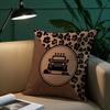 Fashion leopard print Pillow Case Short Plush Print Cushion Cover Square Throw Pillow Covers Sofa Home Decor