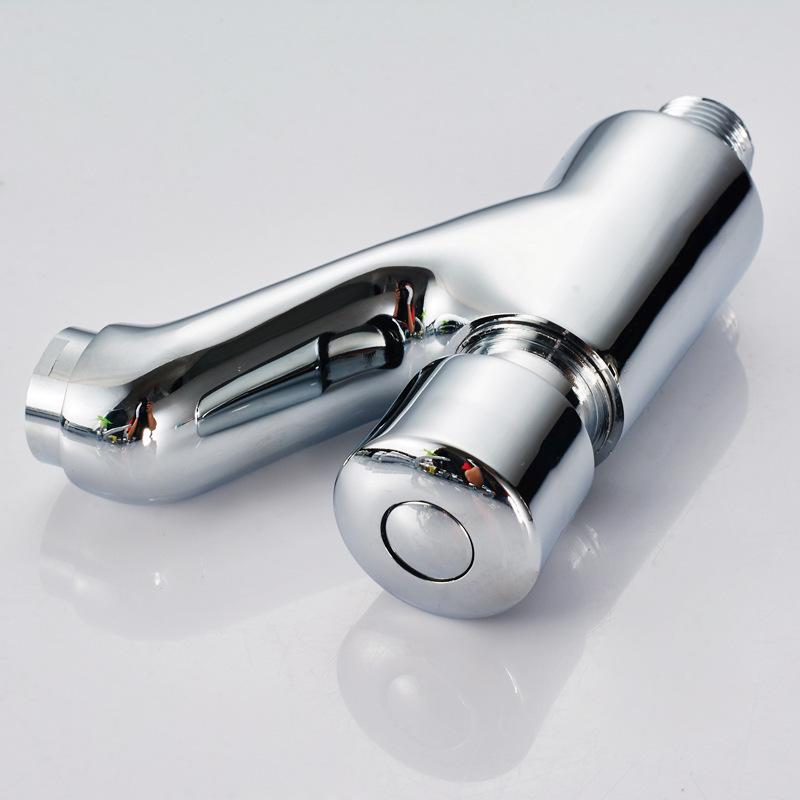 Single Cold Press Basin Faucet with Automatic Time-Delay