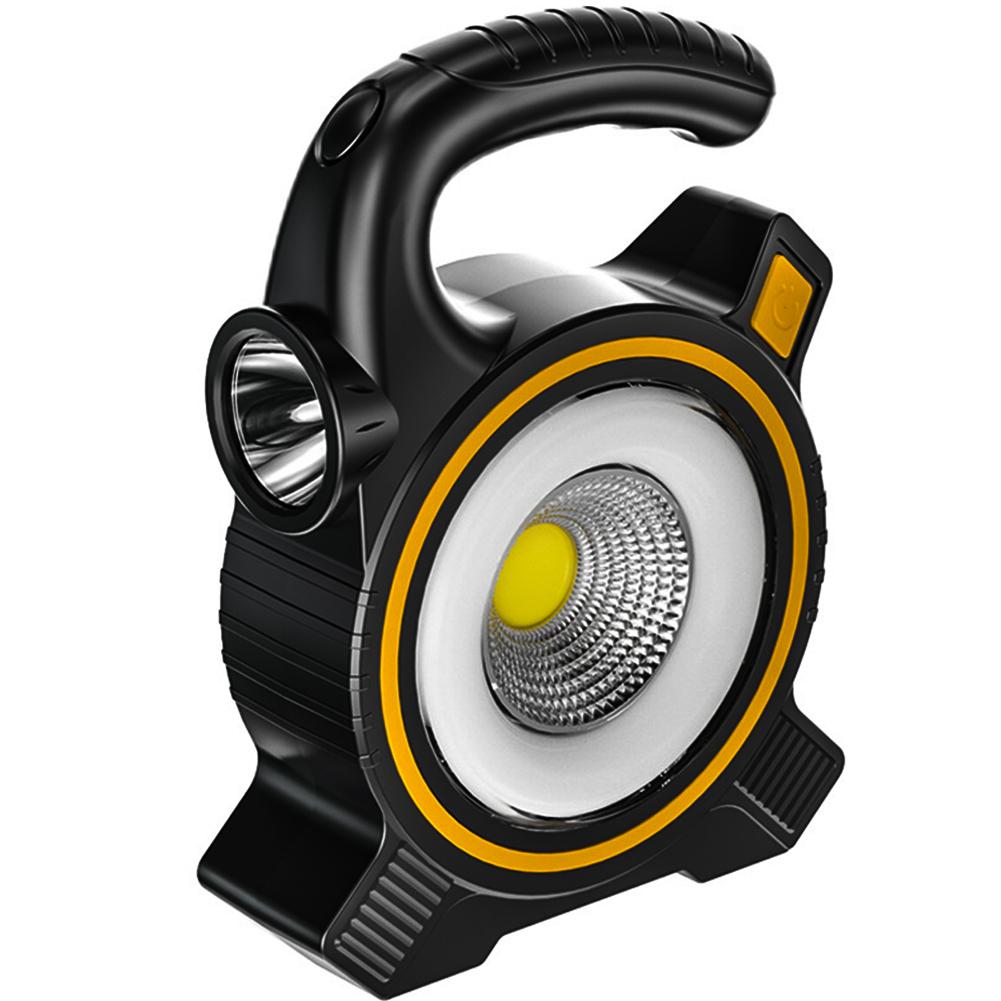 Portable Solar COB Work Lamp USB Rechargeable Camping Lantern Outdoor Emergency Powerbank Tent Flood Flashlight Repair Spotlight
