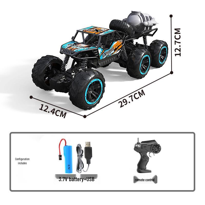 Cross-Border Electric Alloy Climbing Car - Durable Remote Control Off-Road Toy with Water Bomb Feature for Kids