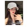 High-quality striped flat-top equestrian hat, women's summer thin beret, duckbill cap