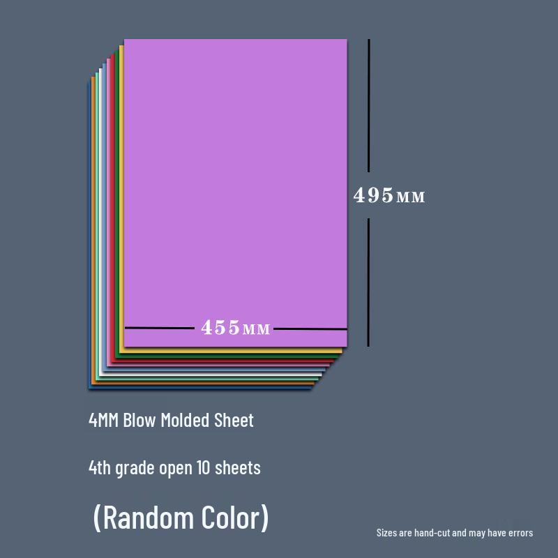 4mm Thick Blow Molding Paper Set for DIY Printmaking: Colored 4K Printing & Engraving Board