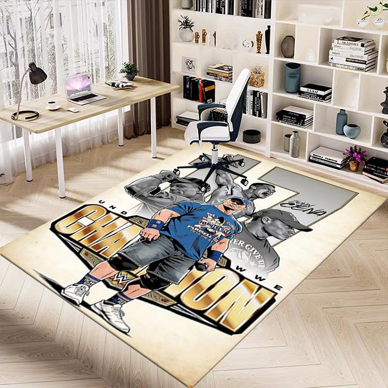 Wwe Champion'S Pride Carpet For Playroom Bedroom Living Room Sofa Home Decorkids Game Area Rug Nonslip Floor Mat
