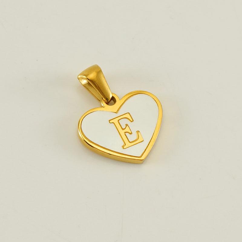 High-Quality Stainless Steel Heart Letter Pendant Necklace - Trendy Ins Style Clavicle Chain