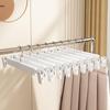 Traceless Non-Slip Pants and Skirt Hanger Clips - Frosted Finish for Home or Store Drying Racks