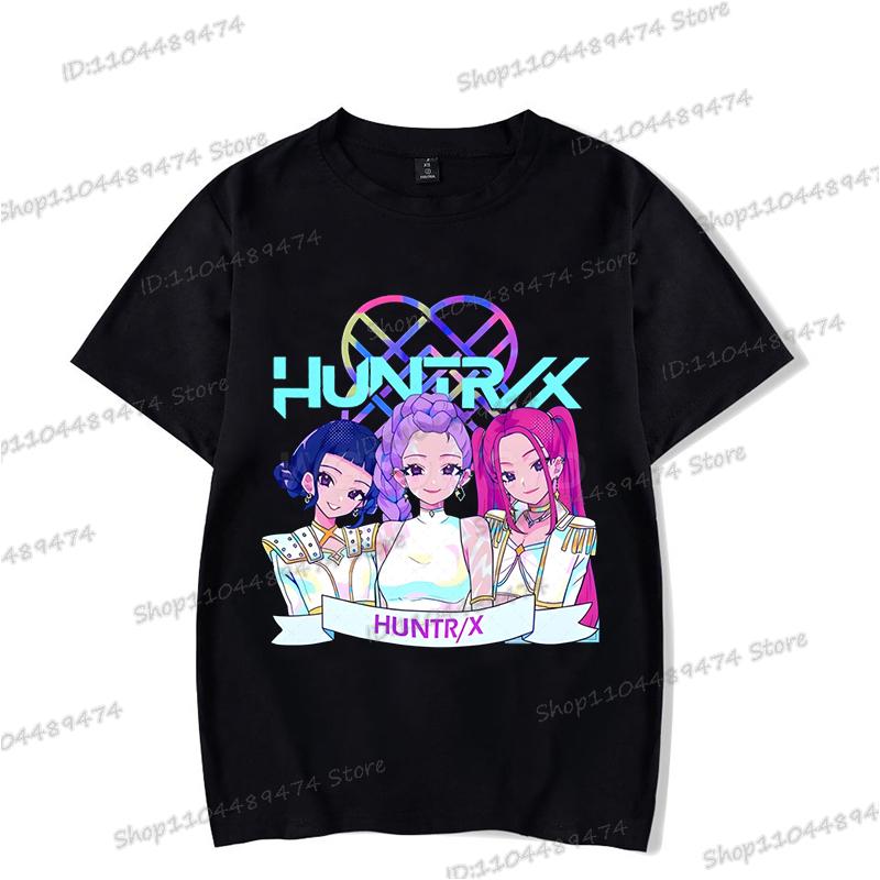 Hip Hop Kpop Lovci démonů Tričko Ženy Muži Vtipná Rumi Zoey Mira Trička Kreslená Korejská Ulzzang Dospívající Děti Crewneck Trička