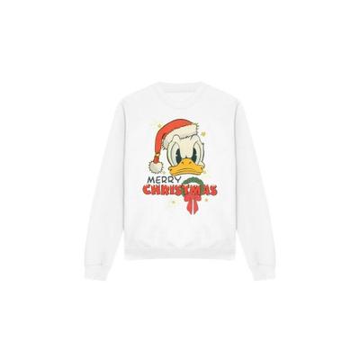 Unisex Adult Merry Christmas Donald Duck Sweatshirt