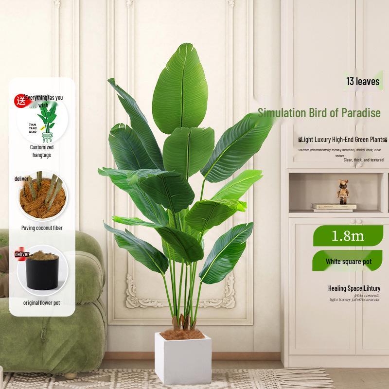 Luxurious Indoor Bionic Bird of Paradise Faux Plant