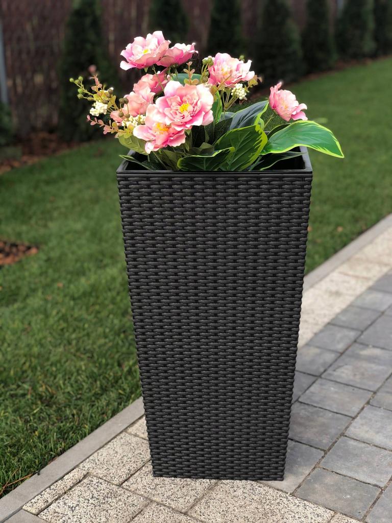 RATO DRTS200 tall flowerpot with insert | Anthracite