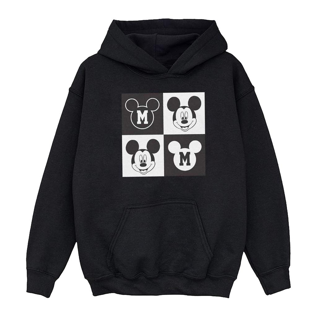 Disney Boys Mickey Mouse Smiling Squares Hoodie