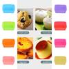 5 Stück Silikon Kuchenform Rechteck Muffin Cupcake Backformen Wiederverwendbar DIY Kuchen Dekorationswerkzeug Hochzeit Geburtstagsfeier Dekorationen