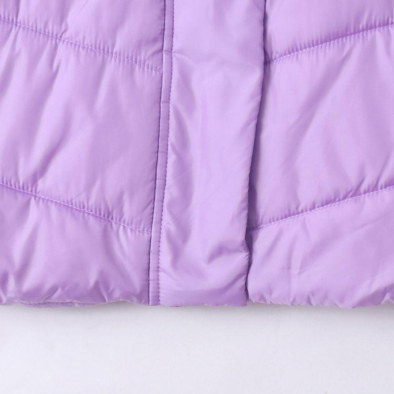 Trade European and American Single Women Cotton-padded Vest Autumn and Winter New Stand Collar Sleeveless Waistcoat Versitile Fashion Vest Vest