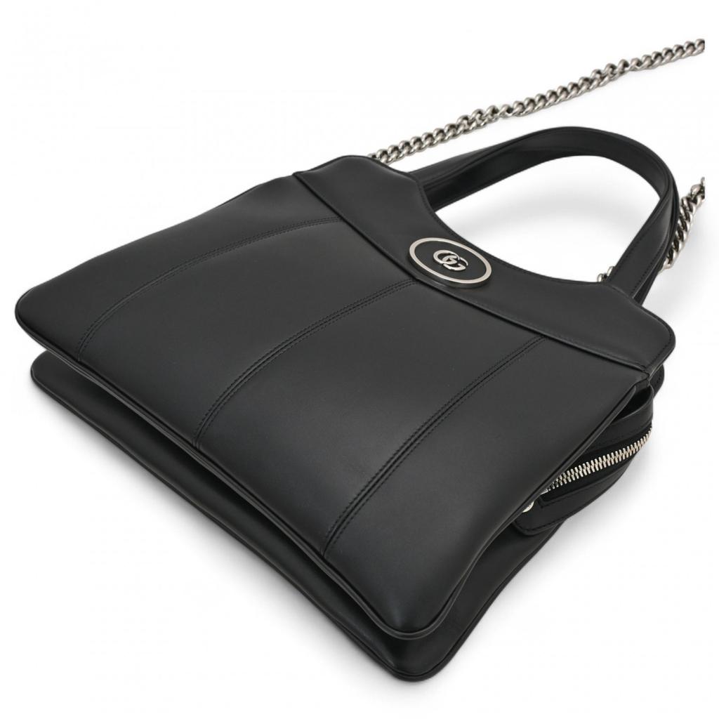 Authentische GUCCI Petit GG Handtasche 2-Wege Schultertasche Braun Kalbsleder Damen gu9990wy