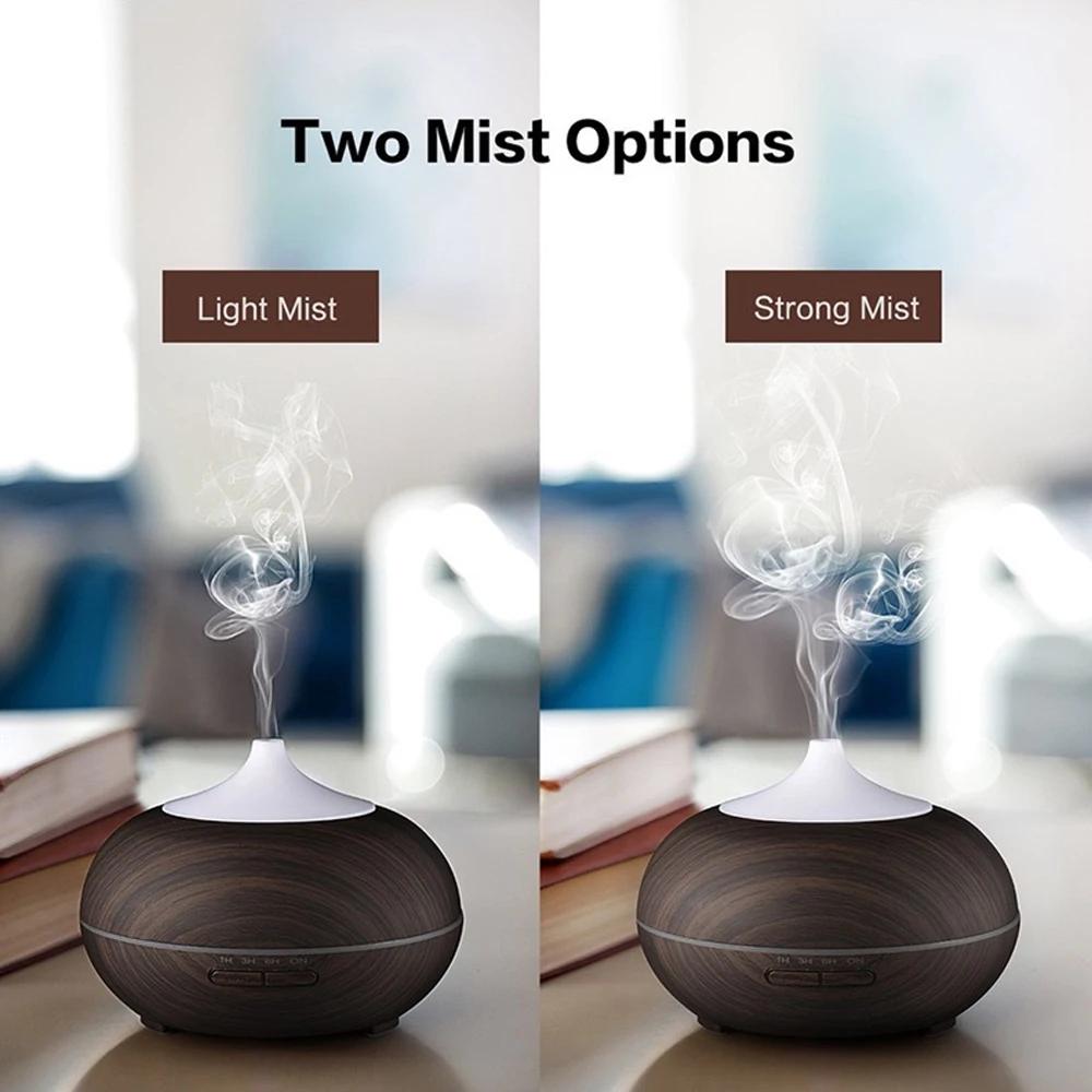 550ml Essential Oil Diffuser & Humidifier  Auto Shut Off, 4 Timer Settings, Perfect for Large Bedrooms, Living Rooms & Offices