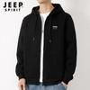 JEEP SPIRIT Men's Casual Hooded Cardigan Jacket