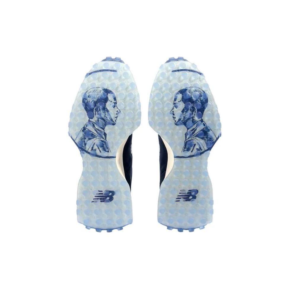 New Balance Nb 327 Retro Fabric Leather Cushioning Durable Lightweight Low Top Running Shoes Unisex sneaker Navy MS327AAB