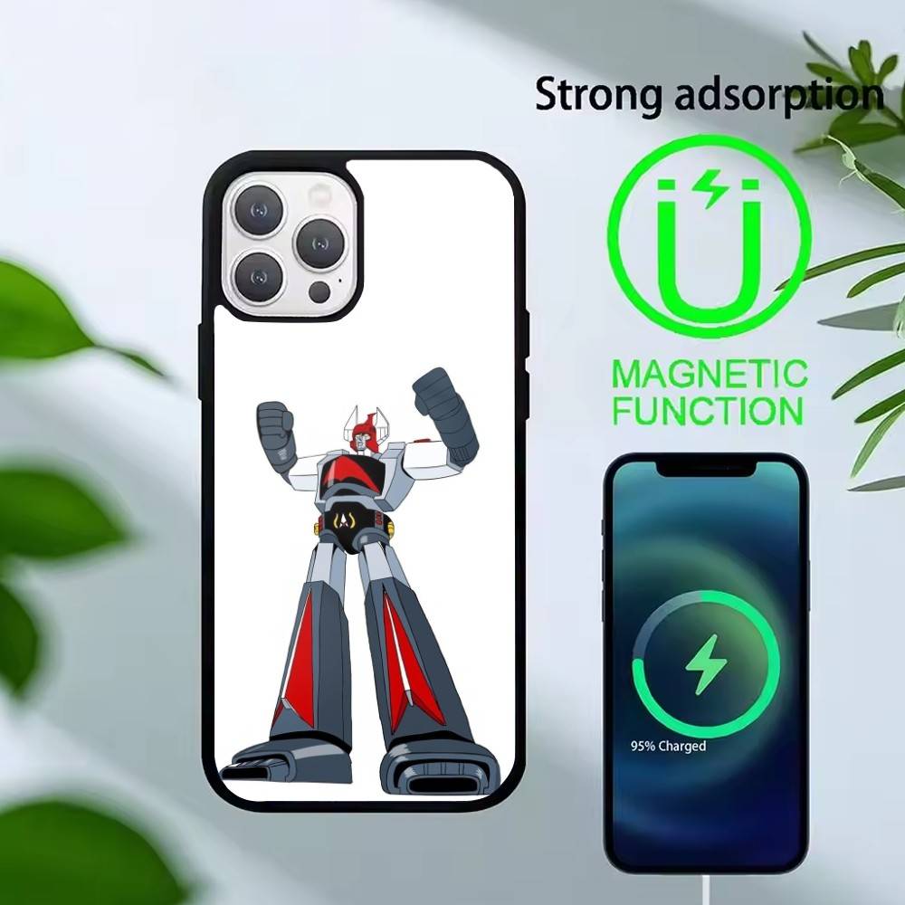 Anime Z-Mazinger Z Handyhülle Für iPhone 14,16,15,13,17,12,Plus,Pro,Max Magnetisch Für Magsafe Mattierte Abdeckung